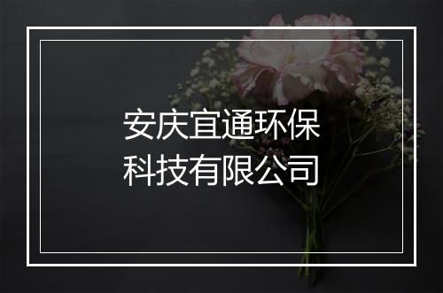 安庆宜通环保科技有限公司