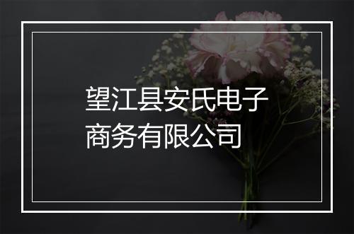 望江县安氏电子商务有限公司