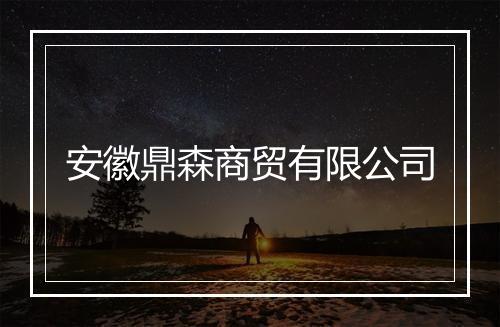 安徽鼎森商贸有限公司