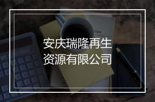 安庆瑞隆再生资源有限公司