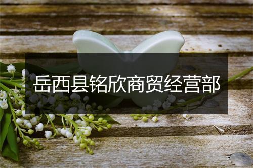 岳西县铭欣商贸经营部