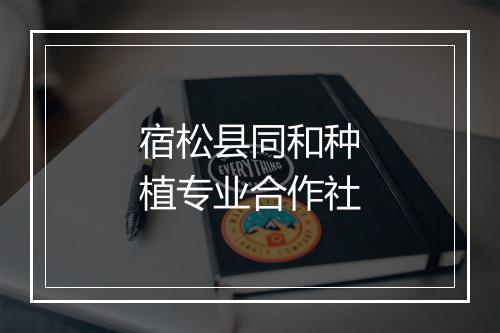 宿松县同和种植专业合作社