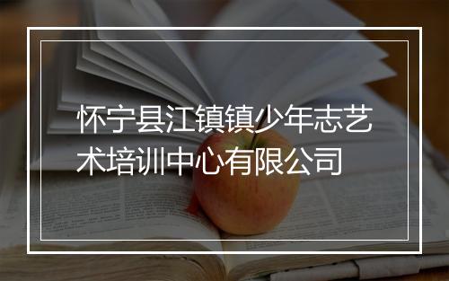 怀宁县江镇镇少年志艺术培训中心有限公司