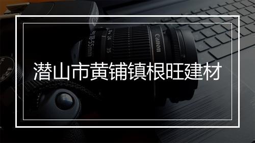 潜山市黄铺镇根旺建材
