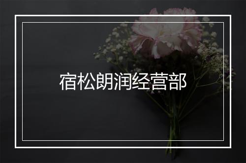 宿松朗润经营部
