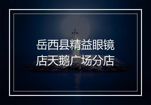 岳西县精益眼镜店天鹅广场分店