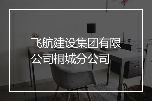 飞航建设集团有限公司桐城分公司