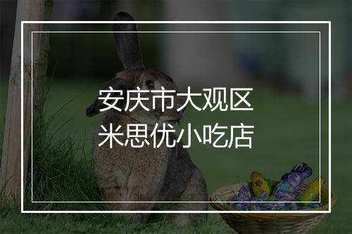安庆市大观区米思优小吃店