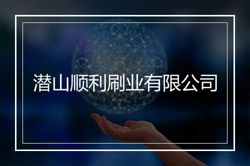 潜山顺利刷业有限公司