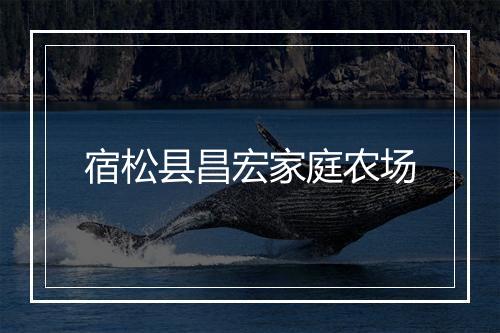 宿松县昌宏家庭农场