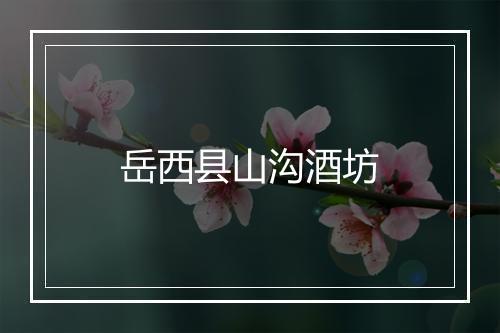 岳西县山沟酒坊