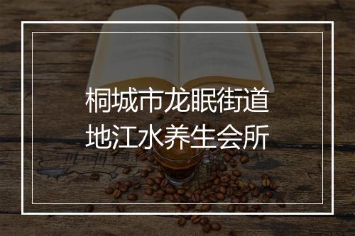 桐城市龙眠街道地江水养生会所