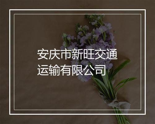 安庆市新旺交通运输有限公司
