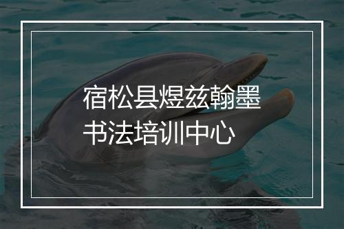 宿松县煜兹翰墨书法培训中心