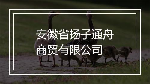 安徽省扬子通舟商贸有限公司