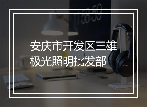 安庆市开发区三雄极光照明批发部