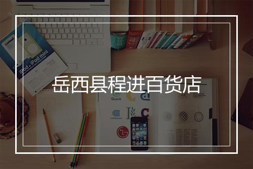 岳西县程进百货店