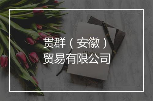 贯群（安徽）贸易有限公司