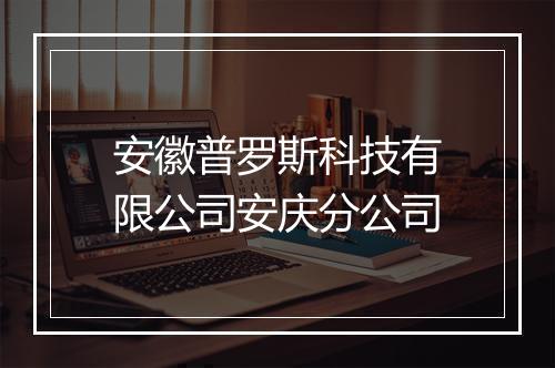 安徽普罗斯科技有限公司安庆分公司