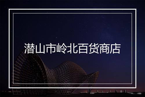 潜山市岭北百货商店