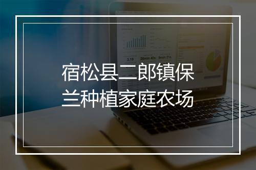 宿松县二郎镇保兰种植家庭农场
