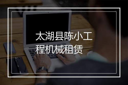 太湖县陈小工程机械租赁