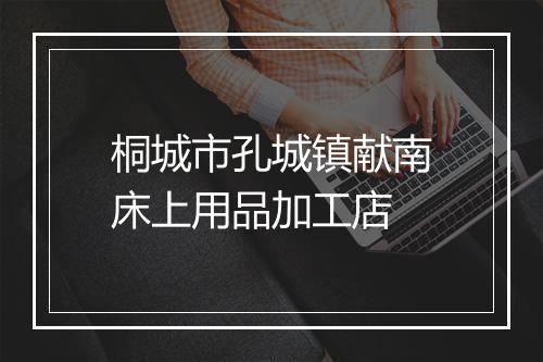 桐城市孔城镇献南床上用品加工店
