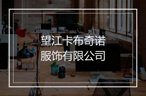 望江卡布奇诺服饰有限公司