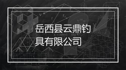 岳西县云鼎钓具有限公司