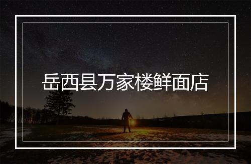 岳西县万家楼鲜面店