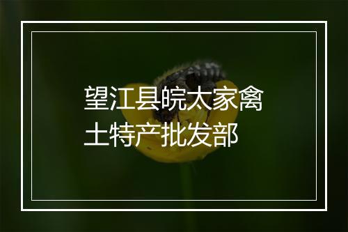 望江县皖太家禽土特产批发部