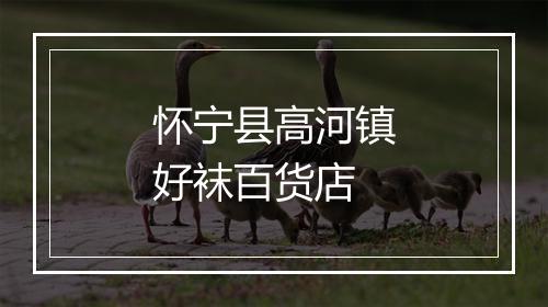 怀宁县高河镇好袜百货店