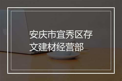 安庆市宜秀区存文建材经营部