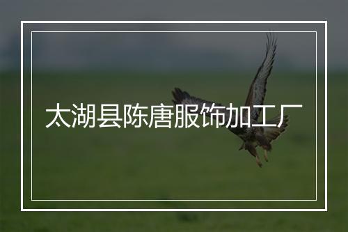 太湖县陈唐服饰加工厂