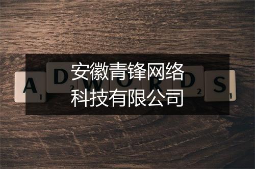 安徽青锋网络科技有限公司