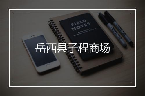 岳西县子程商场