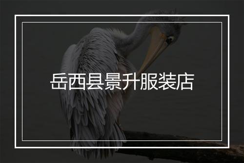 岳西县景升服装店