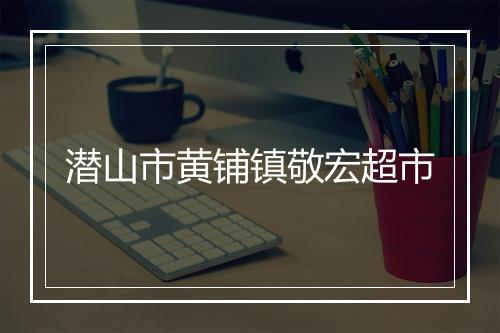 潜山市黄铺镇敬宏超市