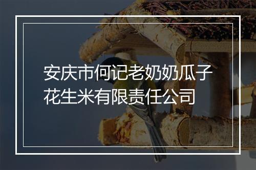 安庆市何记老奶奶瓜子花生米有限责任公司