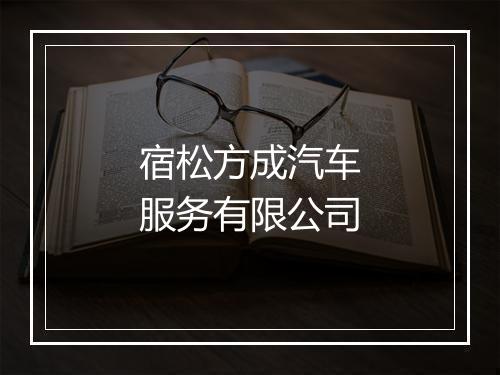 宿松方成汽车服务有限公司
