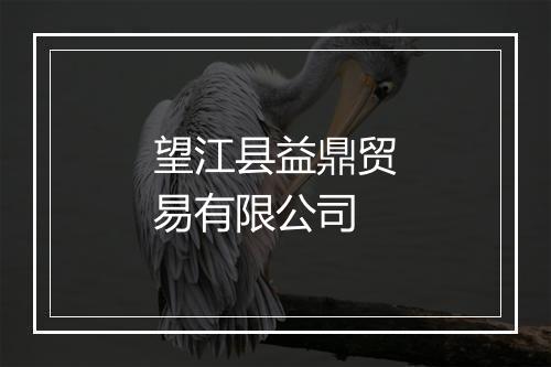 望江县益鼎贸易有限公司