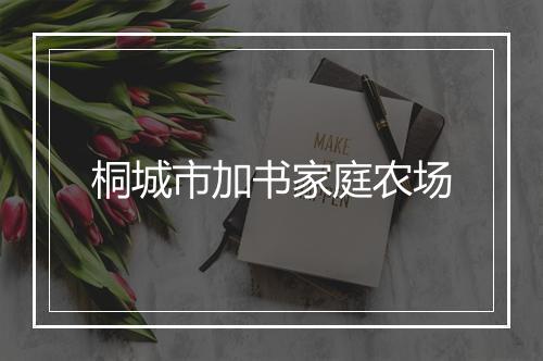 桐城市加书家庭农场