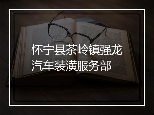 怀宁县茶岭镇强龙汽车装潢服务部