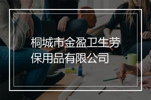 桐城市金盈卫生劳保用品有限公司