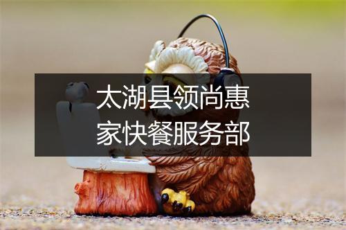 太湖县领尚惠家快餐服务部