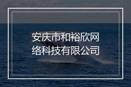 安庆市和裕欣网络科技有限公司