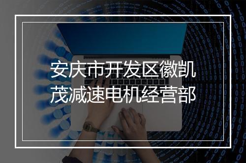 安庆市开发区徽凯茂减速电机经营部