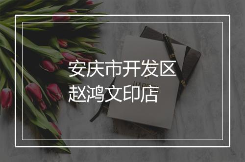 安庆市开发区赵鸿文印店