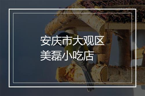 安庆市大观区美磊小吃店