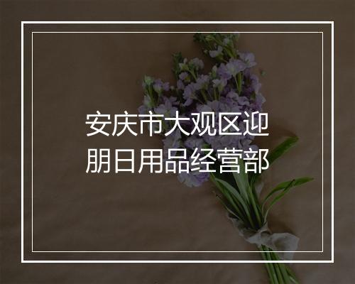 安庆市大观区迎朋日用品经营部